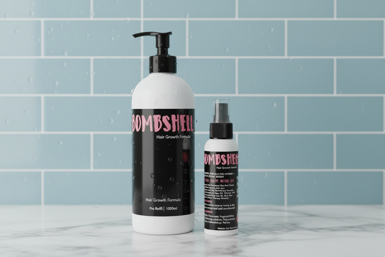 Bombshell Pro Refill Hair Growth Spray Women – 1000ml