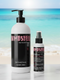 Bombshell Pro Refill 2-in-1 Shampoo and Conditioner 1000ml and 200ml bottles with ocean background